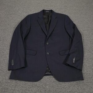 Arturo Calle Blazer Mens 41 Regular Blue Wool Suit Jacket 2 Button Made Colombia